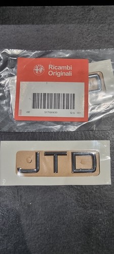 Scritta logo fregio jtd alfa - logo,