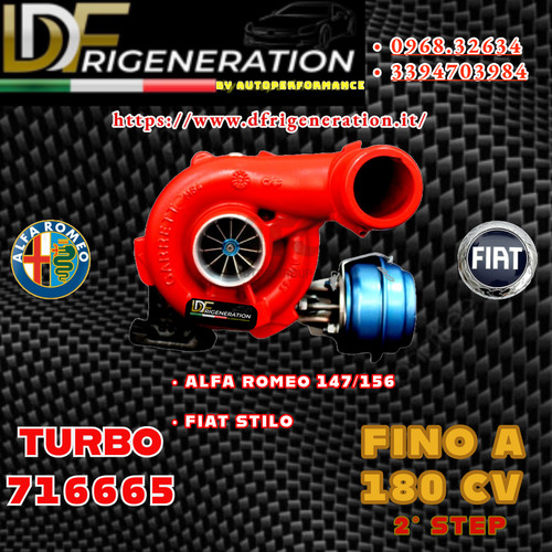 Turbo maggiorato 716665 alfa - maggiorato,